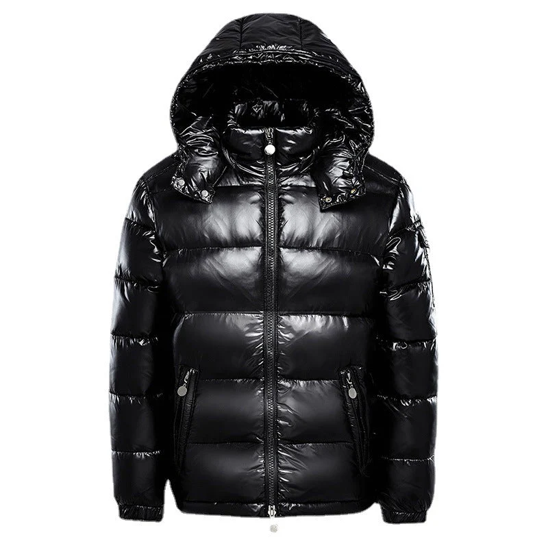 Men's Glossy Quilted Winter Jacket