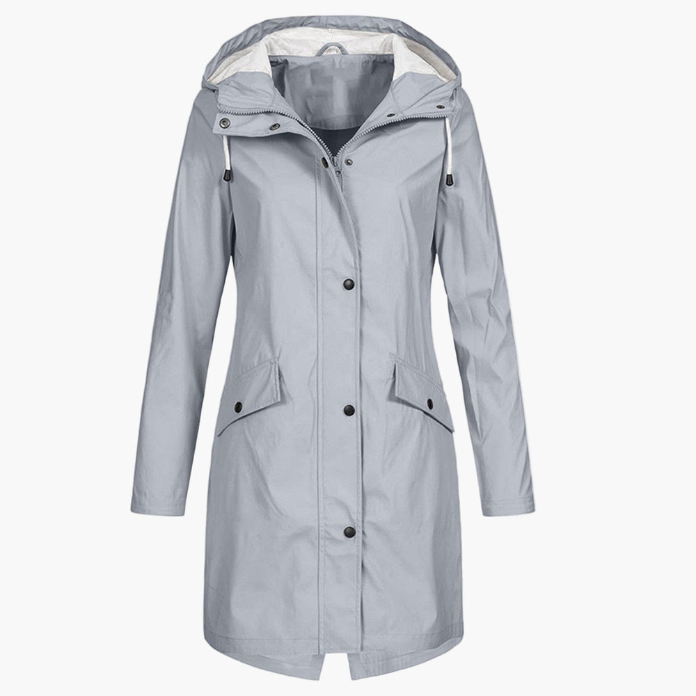 Ellery | Women's Longline Hooded Rain Jacket