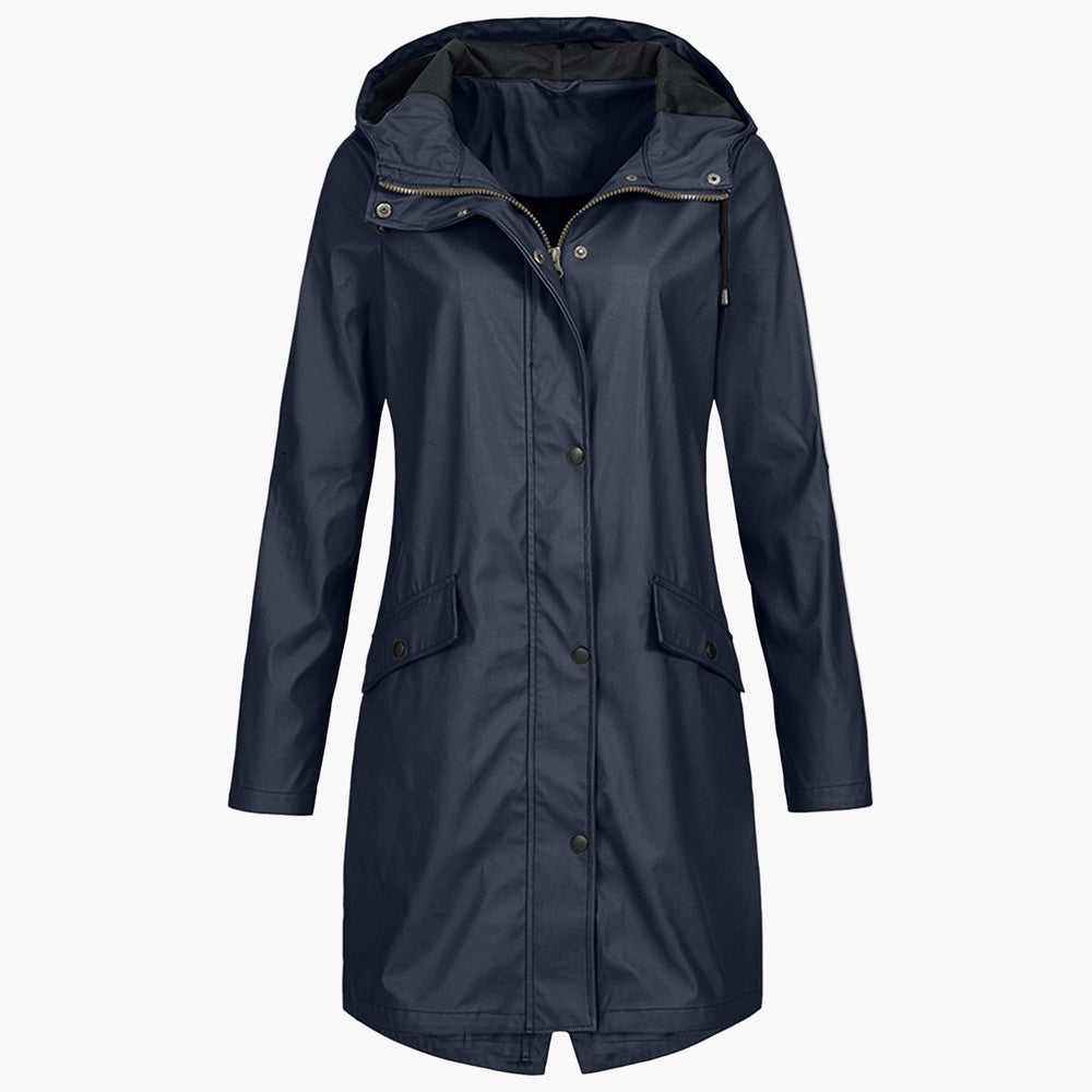 Ellery | Women's Longline Hooded Rain Jacket