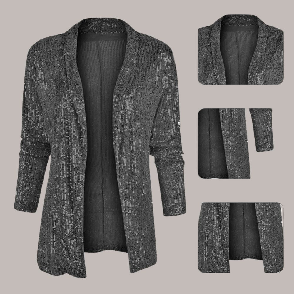 Elowen | Women's Sequin Blazer Fitted