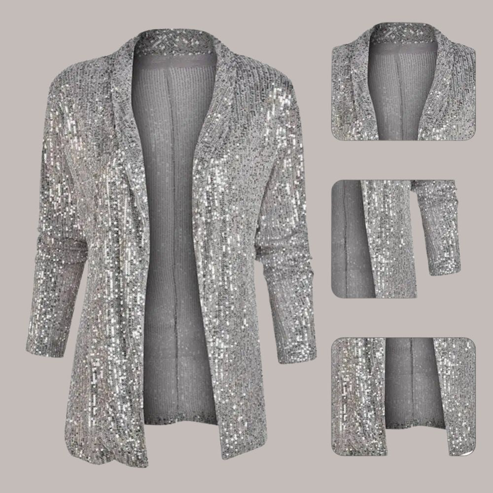 Elowen | Women's Sequin Blazer Fitted