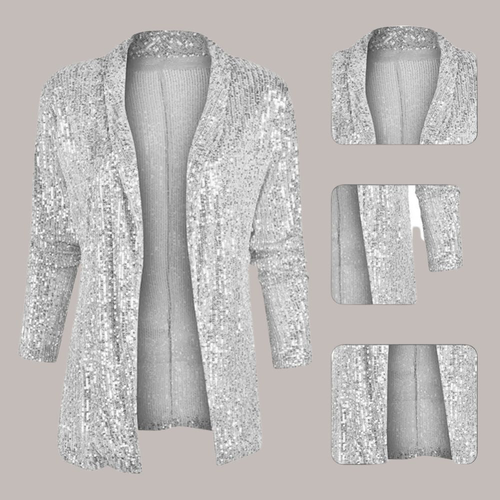 Elowen | Women's Sequin Blazer Fitted
