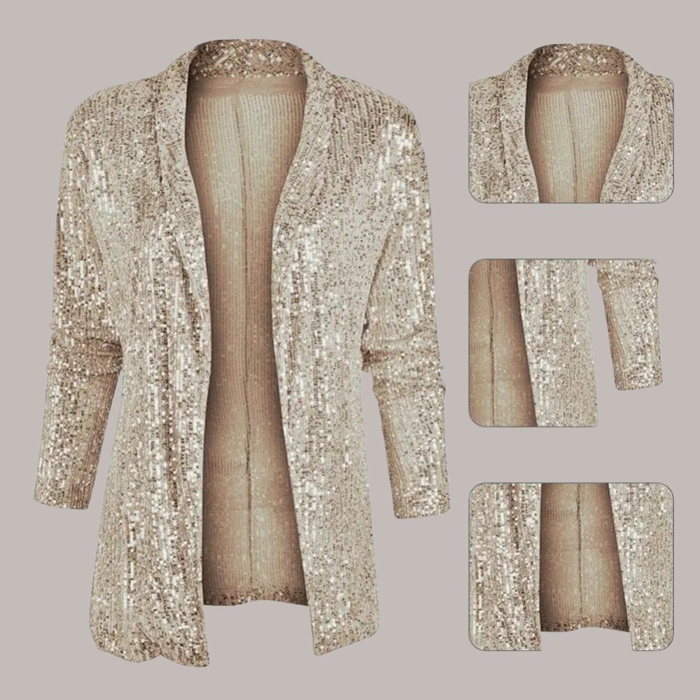 Elowen | Women's Sequin Blazer Fitted