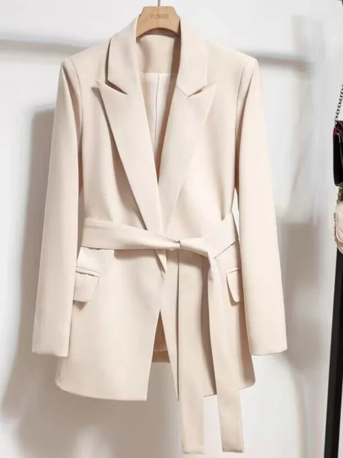 Emmanuelle | Women's Belted Blazer Fitted Tailored