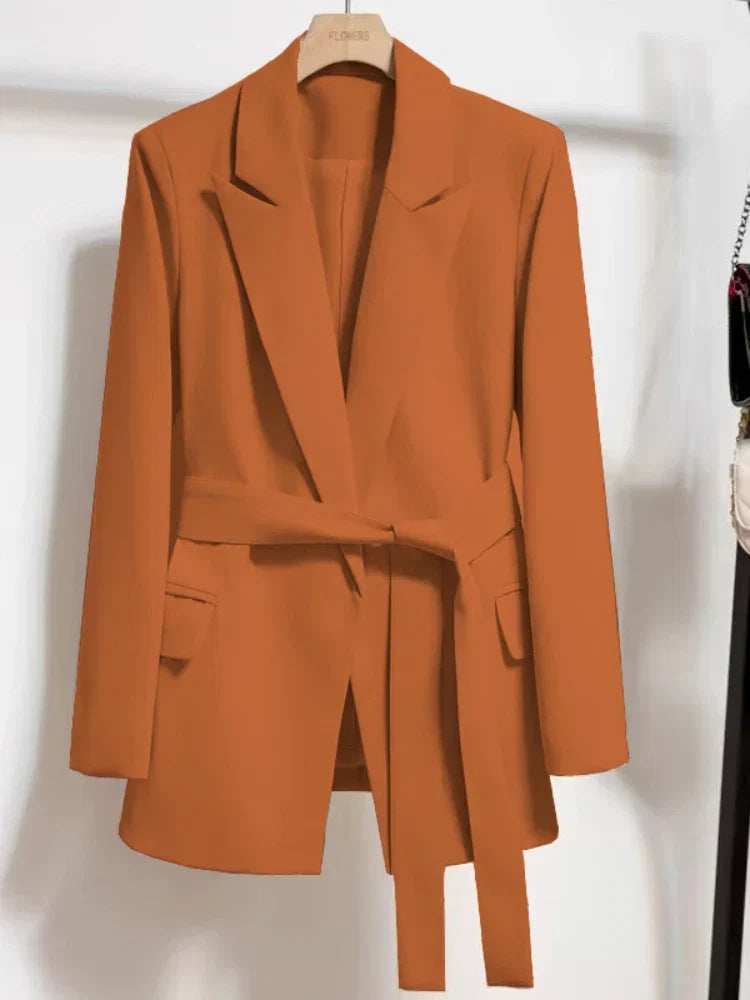 Emmanuelle | Women's Belted Blazer Fitted Tailored
