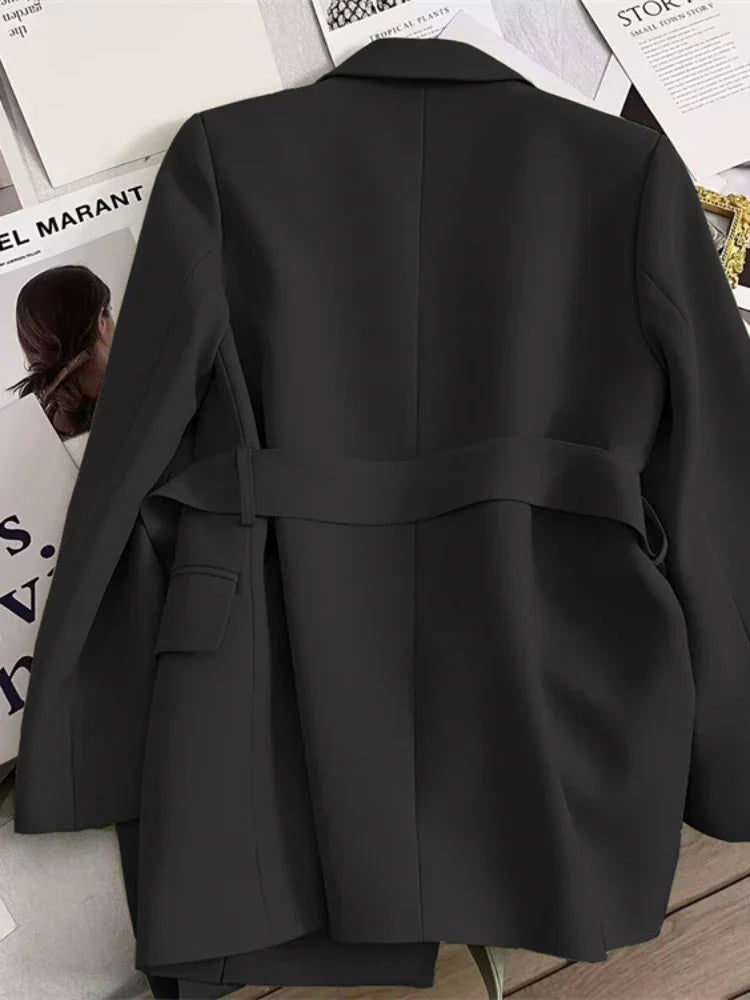 Emmanuelle | Women's Belted Blazer Fitted Tailored