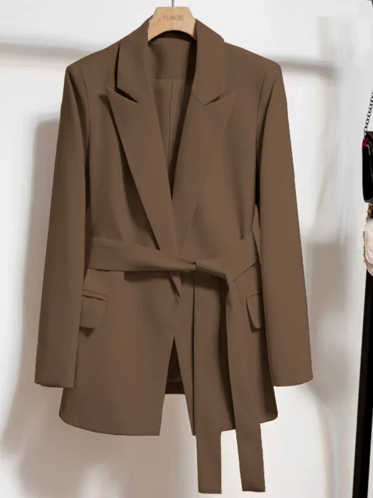 Emmanuelle | Women's Belted Blazer Fitted Tailored