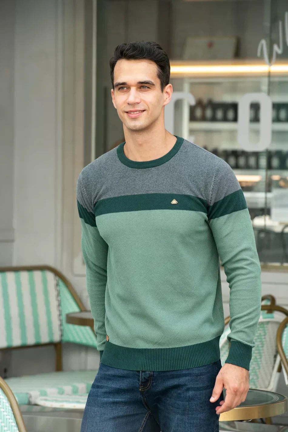 Everett | Men's Knit Jumper Crew Neck Wool