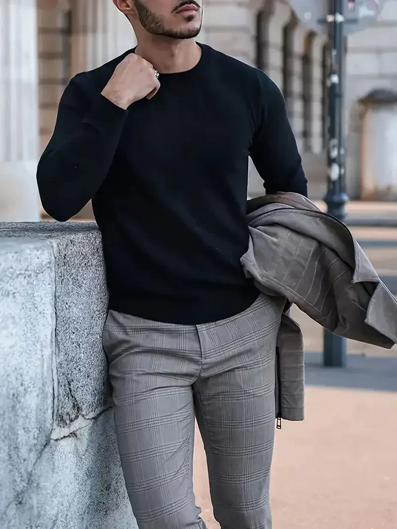 Ezra | Men's Crew Neck Knit Jumper