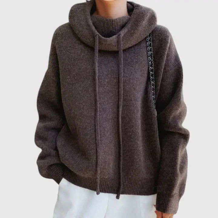 Flora | Women's Hooded Knitted Jumper