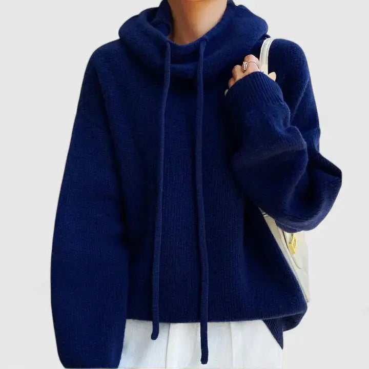 Flora | Women's Hooded Knitted Jumper