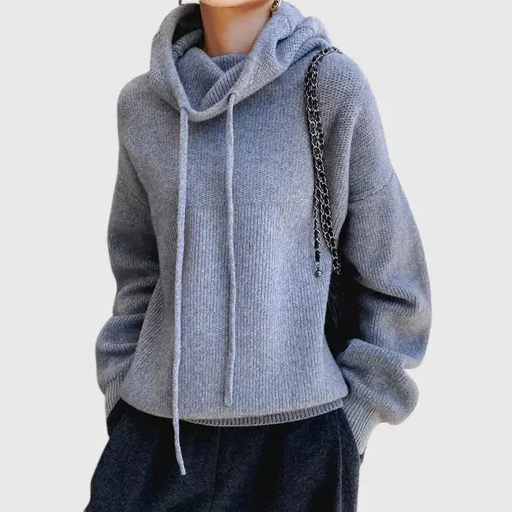 Flora | Women's Hooded Knitted Jumper