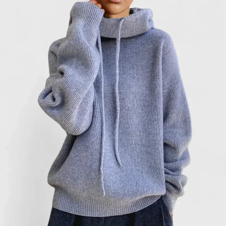 Flora | Women's Hooded Knitted Jumper