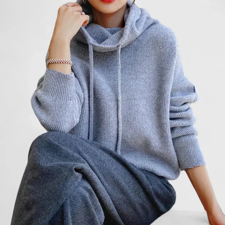 Flora | Women's Hooded Knitted Jumper