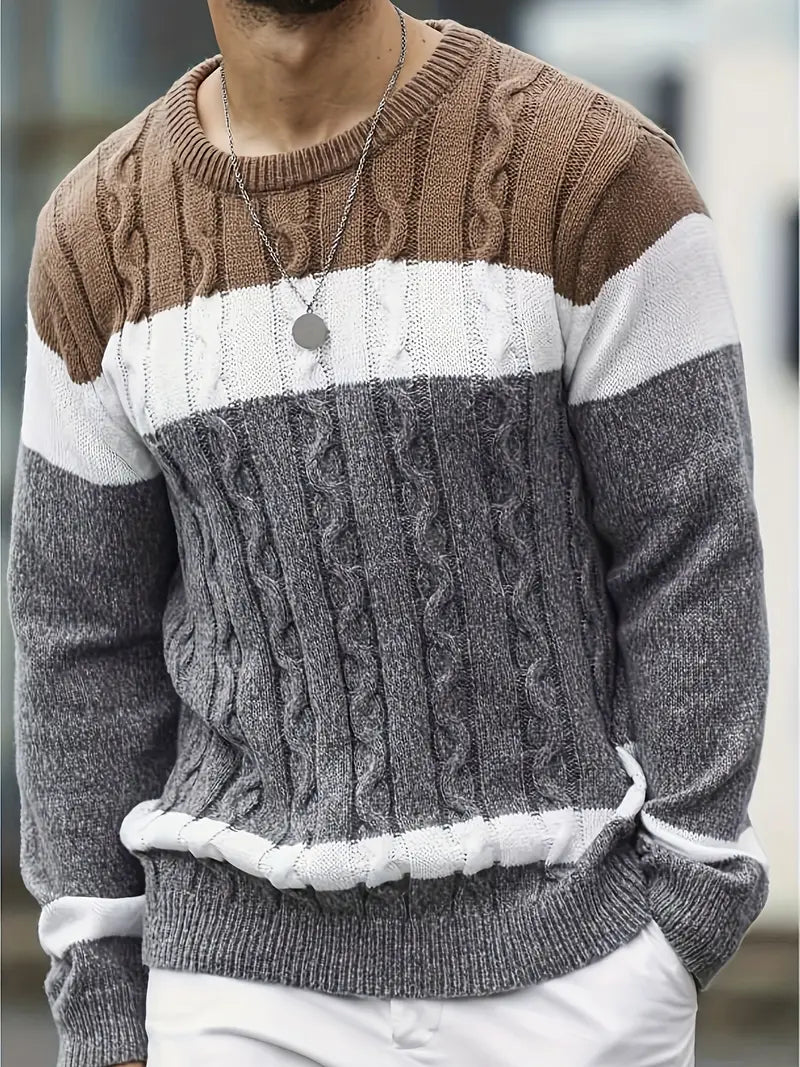 Florian | Men's Knit Jumper Wool Crew Neck