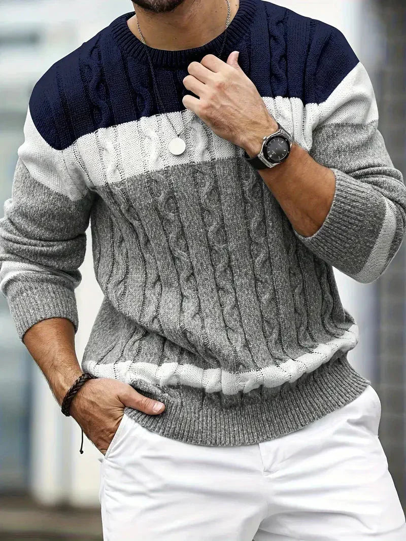 Florian | Men's Knit Jumper Wool Crew Neck