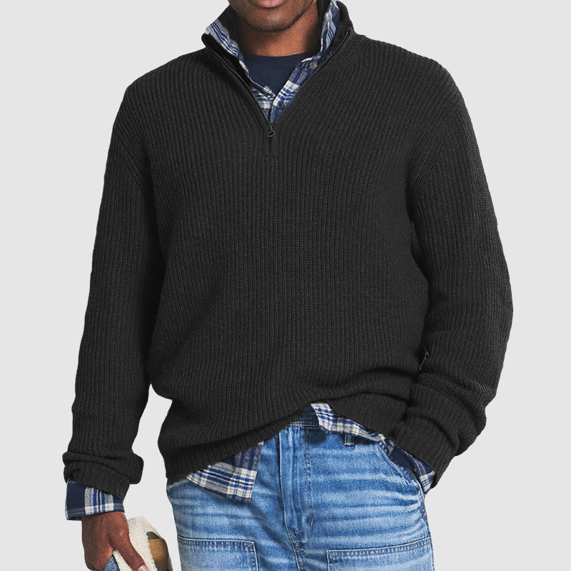Franklin | Men's Zip up Knit Jumper Wool