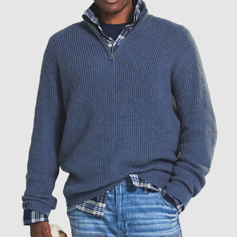 Franklin | Men's Zip up Knit Jumper Wool