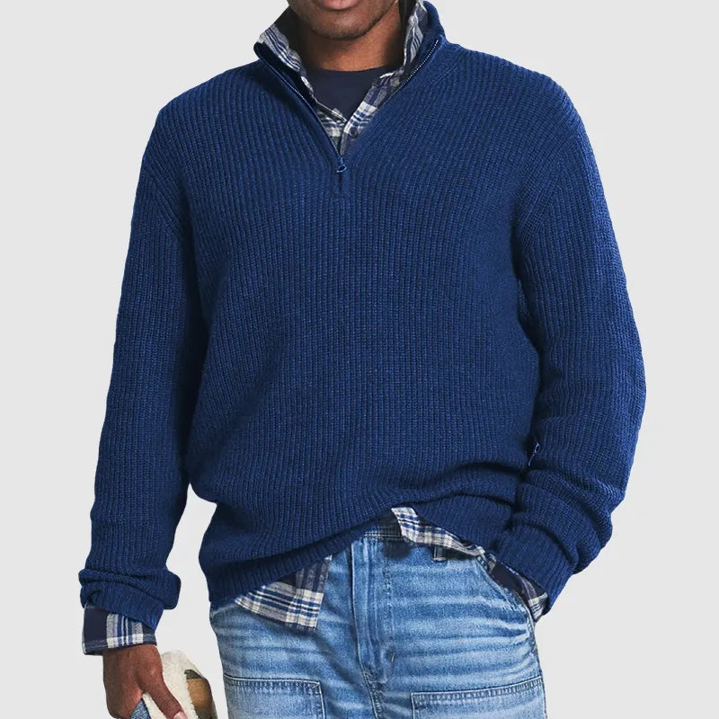 Franklin | Men's Zip up Knit Jumper Wool