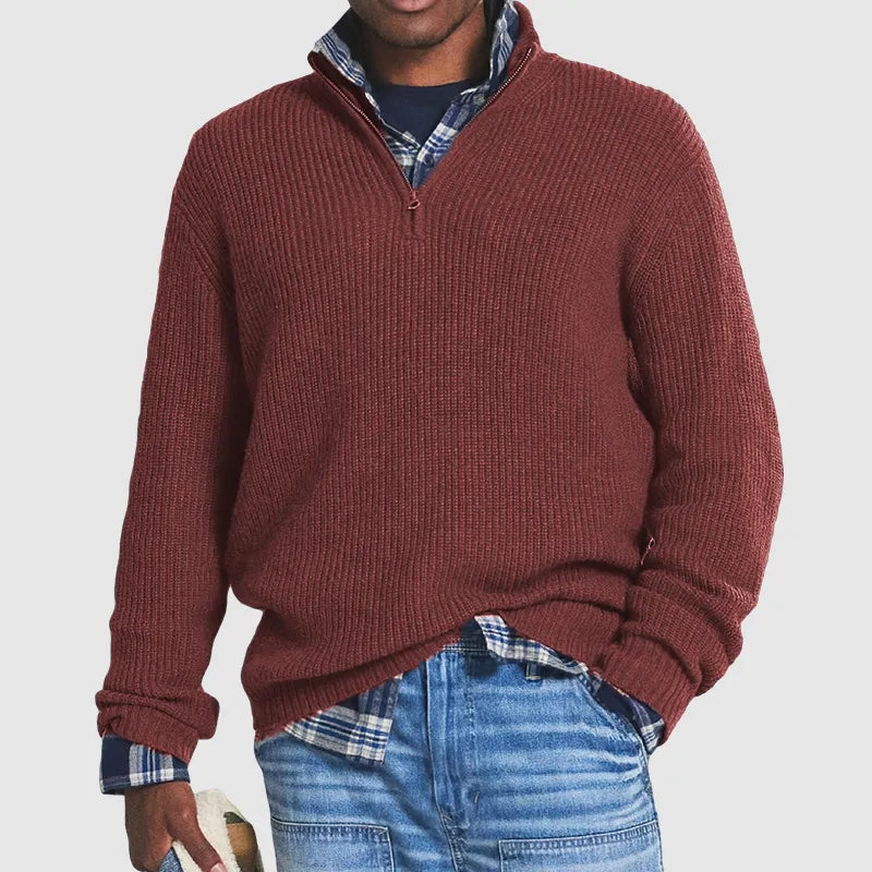 Franklin | Men's Zip up Knit Jumper Wool