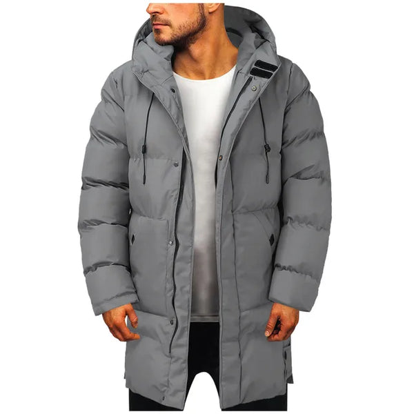 Men's Long Down-Filled Winter Jacket