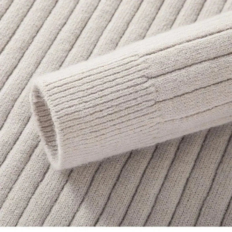 Gideon | Men's Ribbed Quarter Zip Jumper Knit
