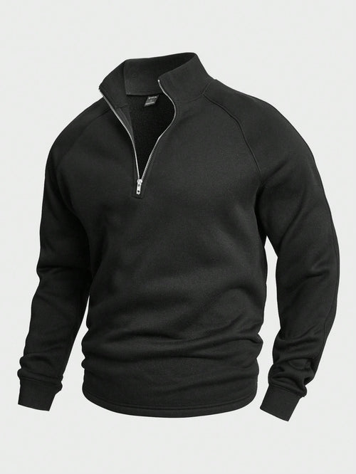 Godfrey | Men's Half Zip Knit Jumper Quarter