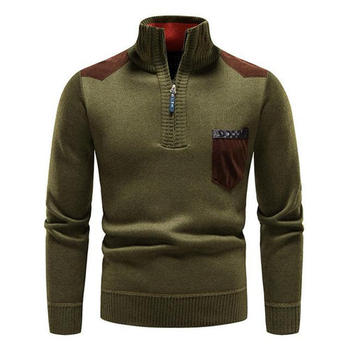 Gregor | Men's Quarter Zip Knit Jumper Wool