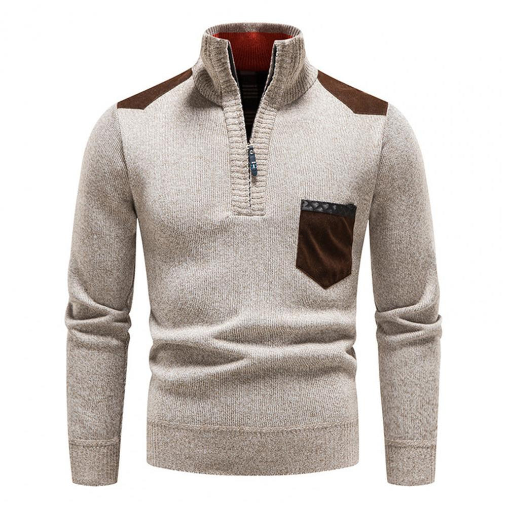 Gregor | Men's Quarter Zip Knit Jumper Wool