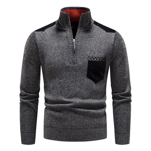 Gregor | Men's Quarter Zip Knit Jumper Wool
