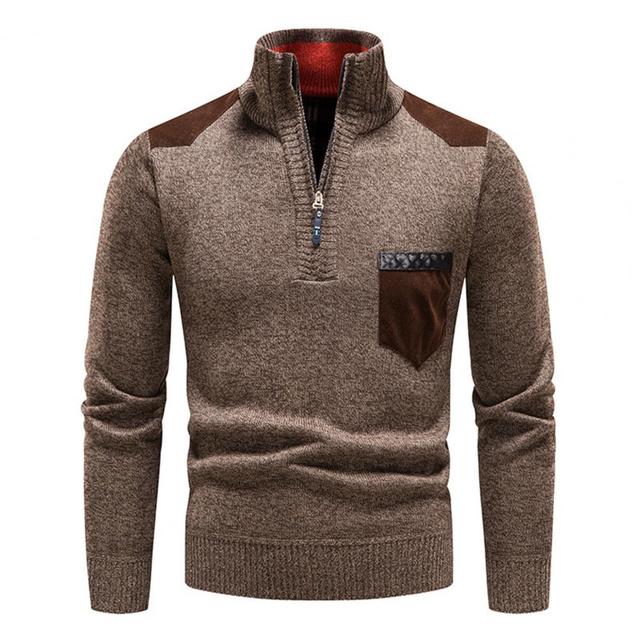 Gregor | Men's Quarter Zip Knit Jumper Wool
