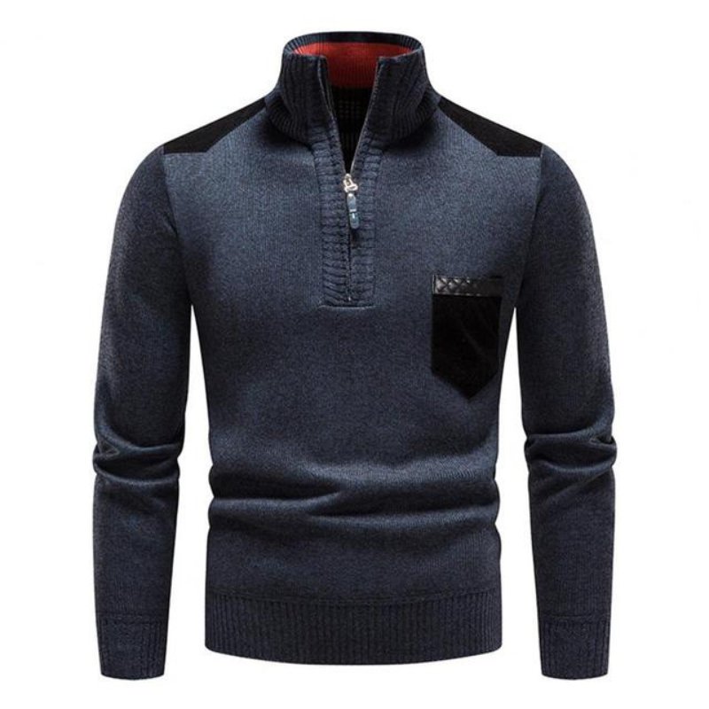 Gregor | Men's Quarter Zip Knit Jumper Wool