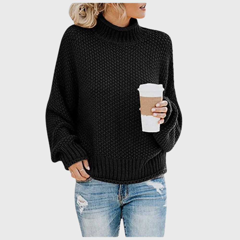 Gwen | Women's Roll Neck Jumper Oversized High