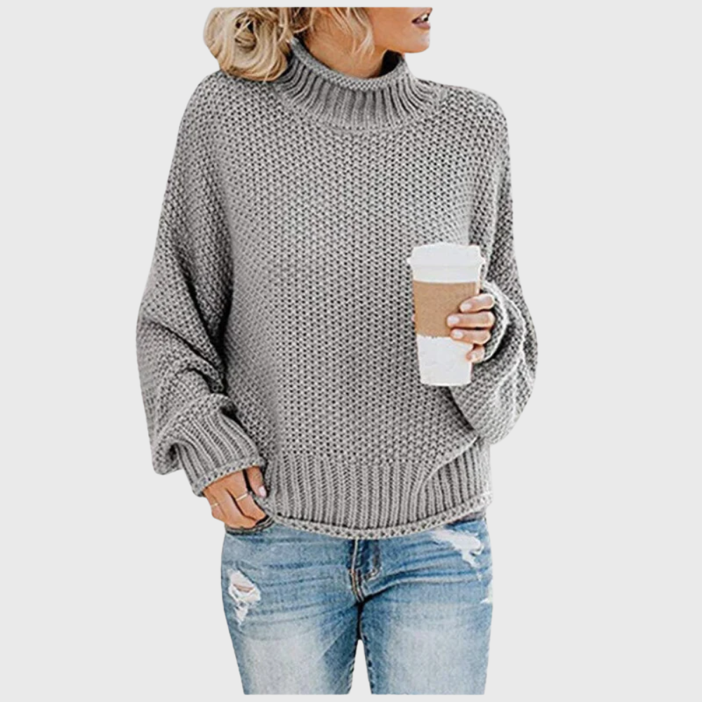 Gwen | Women's Roll Neck Jumper Oversized High