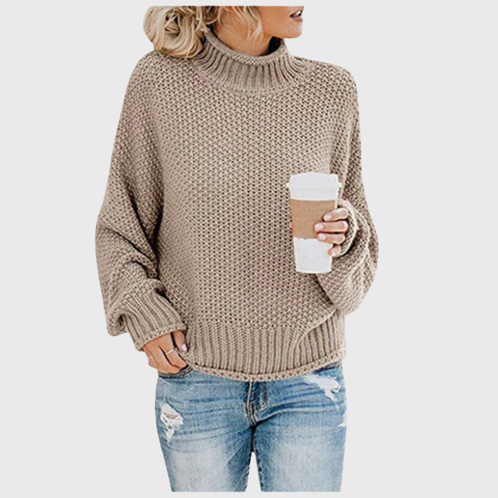Gwen | Women's Roll Neck Jumper Oversized High