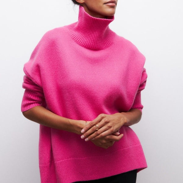 Hollis | Women's Roll Neck Jumper Soft Knit