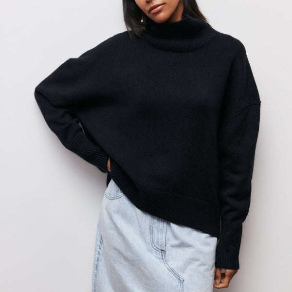 Hollis | Women's Roll Neck Jumper Soft Knit