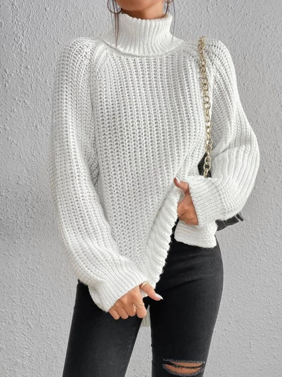 Honora | Women's Chunky Knit Roll Neck Jumper