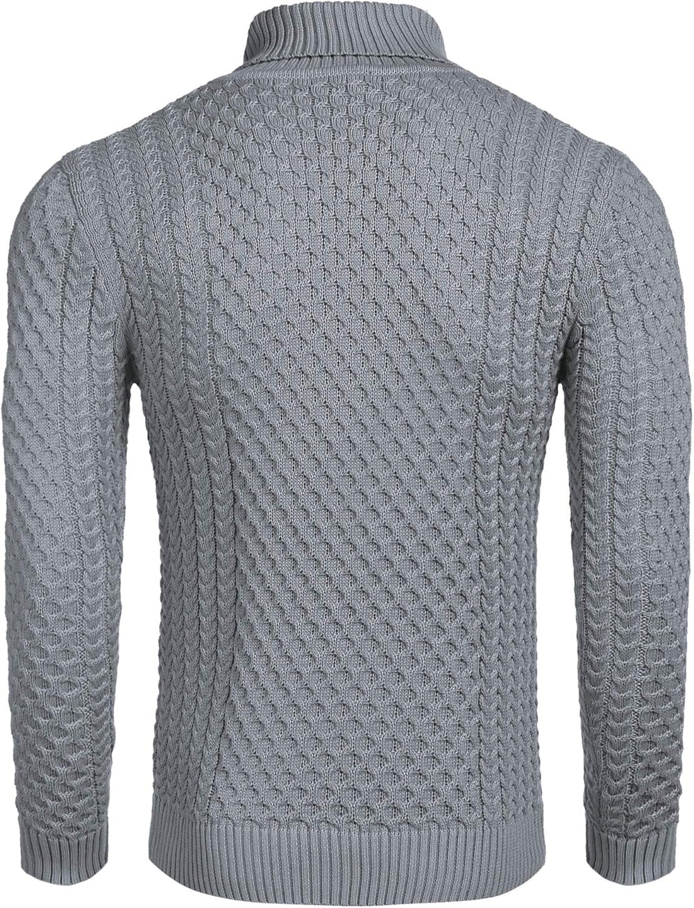 Hugh | Men's Knit Roll Neck Jumper Cashmere
