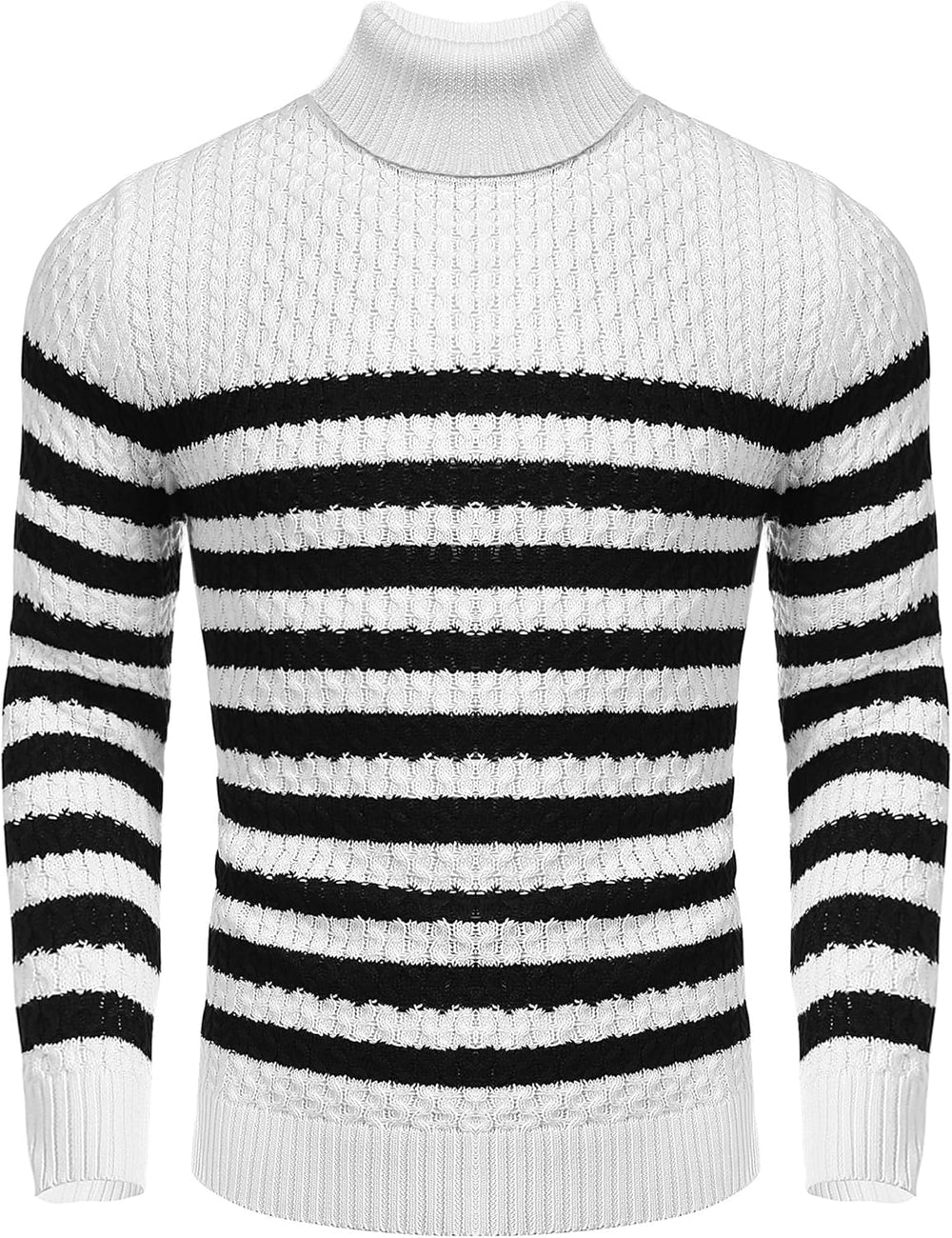 Hugh | Men's Knit Roll Neck Jumper Cashmere