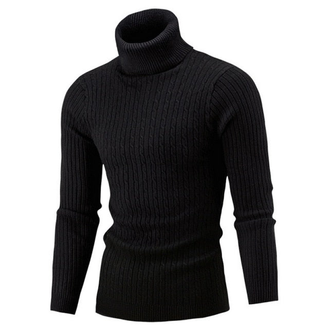 Ignatius | Men's Ribbed Roll Neck Jumper Knit