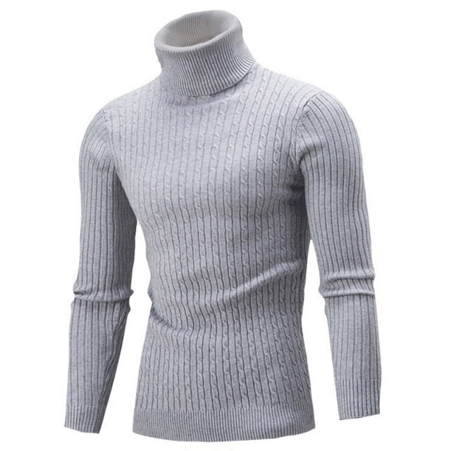 Ignatius | Men's Ribbed Roll Neck Jumper Knit