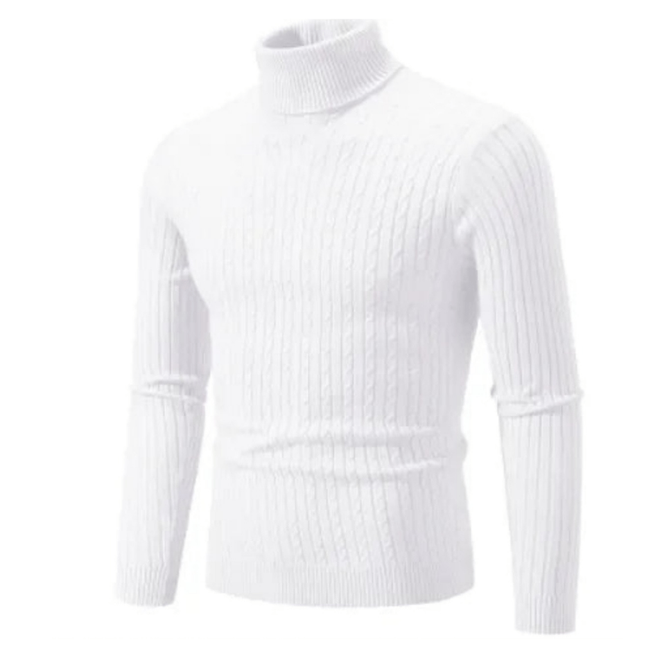 Ingram | Men's Ribbed Roll Neck Jumper Wool