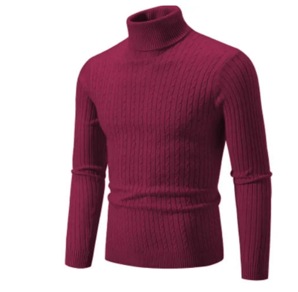 Ingram | Men's Ribbed Roll Neck Jumper Wool