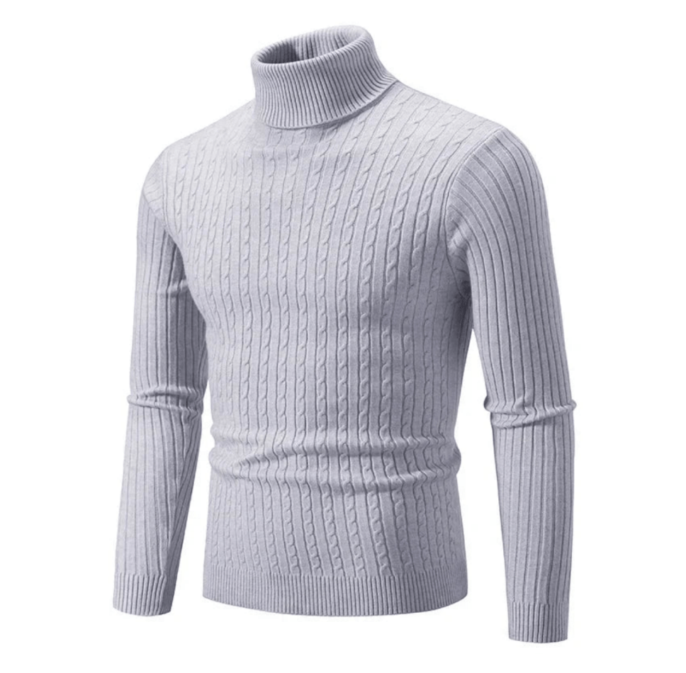 Ingram | Men's Ribbed Roll Neck Jumper Wool
