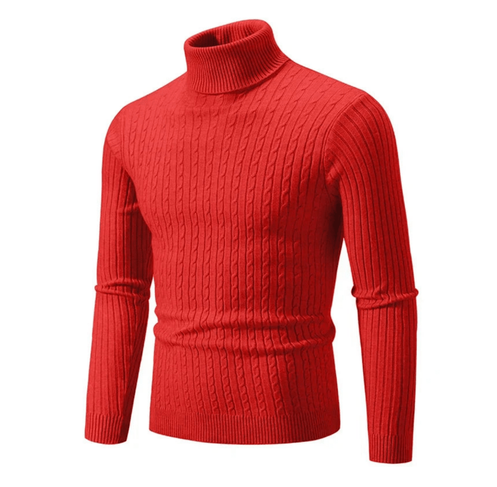 Ingram | Men's Ribbed Roll Neck Jumper Wool
