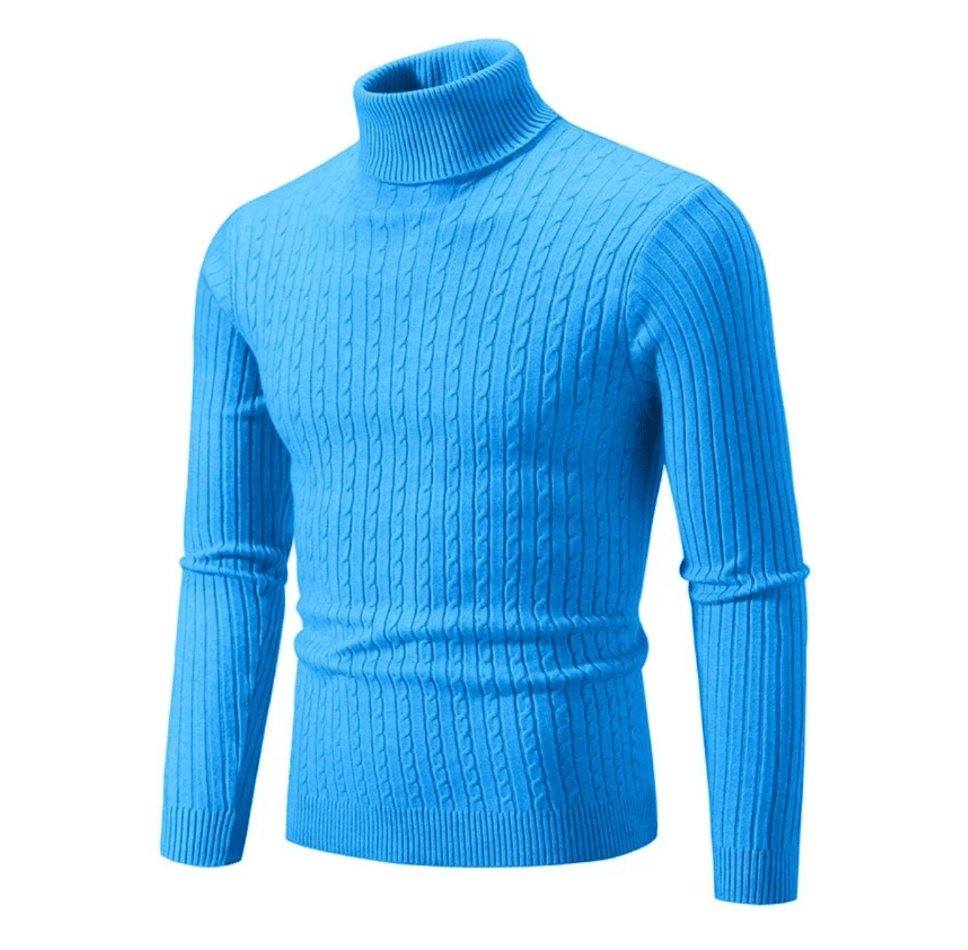 Ingram | Men's Ribbed Roll Neck Jumper Wool
