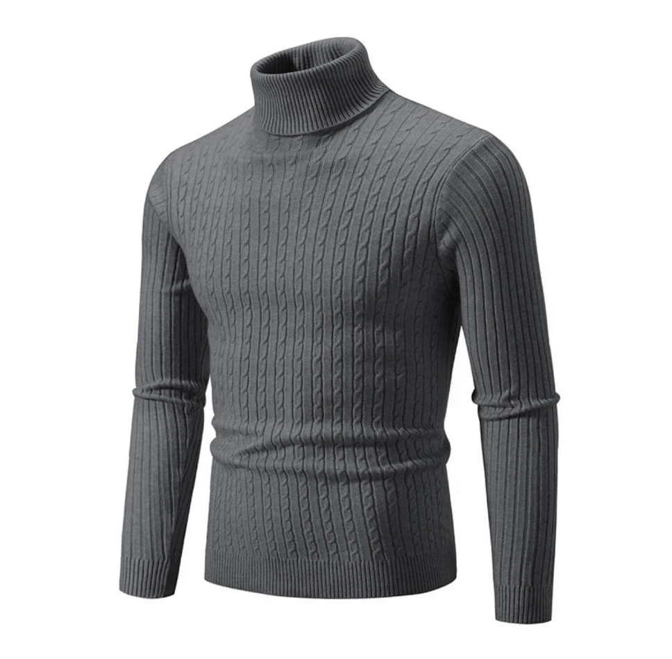 Ingram | Men's Ribbed Roll Neck Jumper Wool