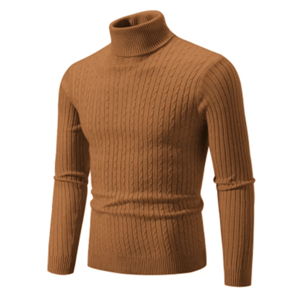 Ingram | Men's Ribbed Roll Neck Jumper Wool