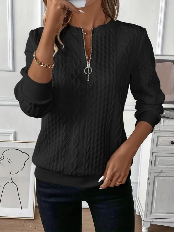 Iris | Women's Zip up Jumper Oversized Knitted